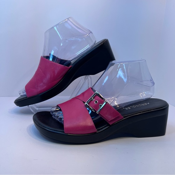 Aerosoles Slip on Sandal Platform Mules Open Toe in Pink Women’s Size 9B - Picture 2 of 12